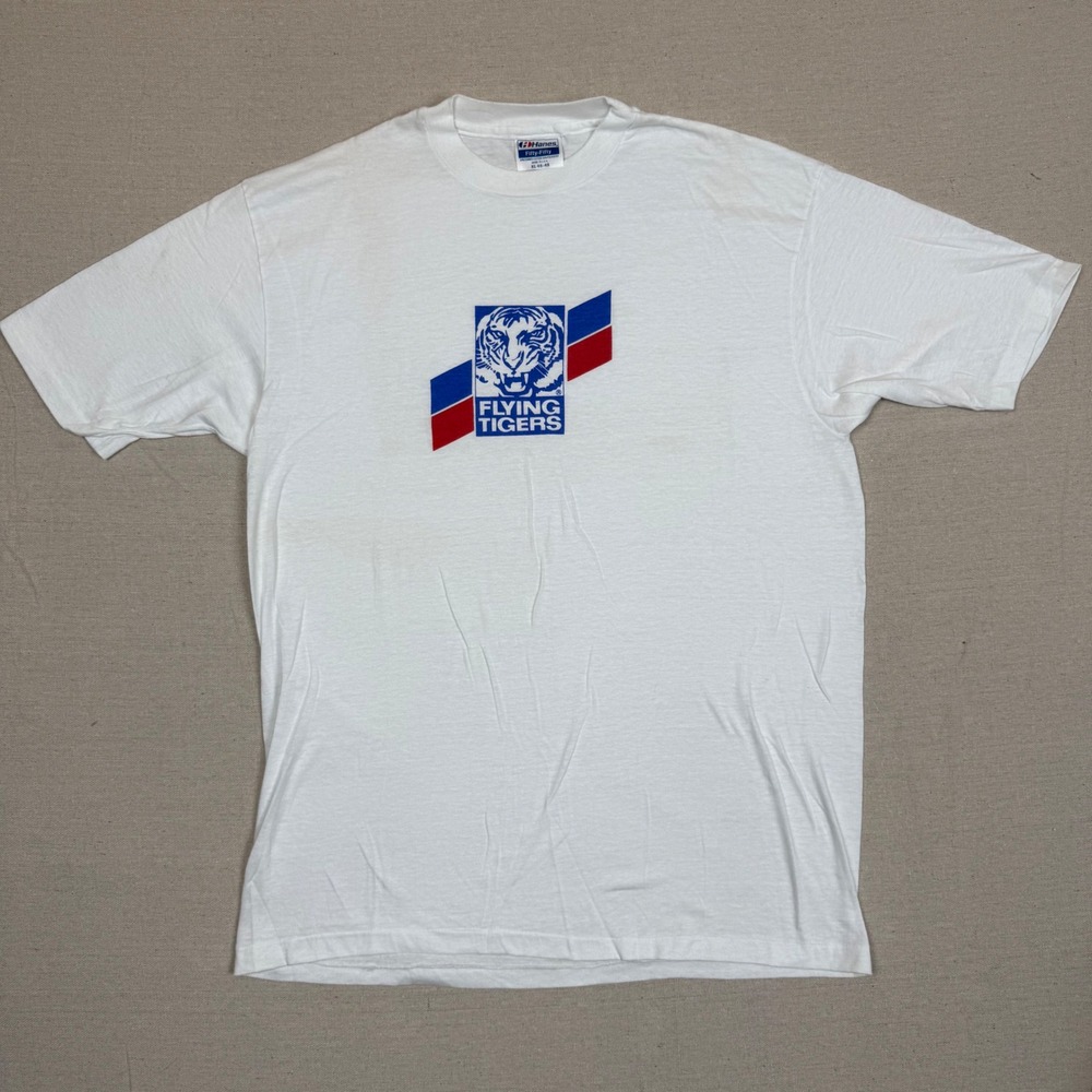 Vintage Flying Tigers Federal Express Logo T-Shirt L Jerzees USA
